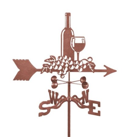 Ez Vane EZ Vane EZ1609-4S Wine & Grapes Weathervane with Four Sided Mount EZ1609-4S